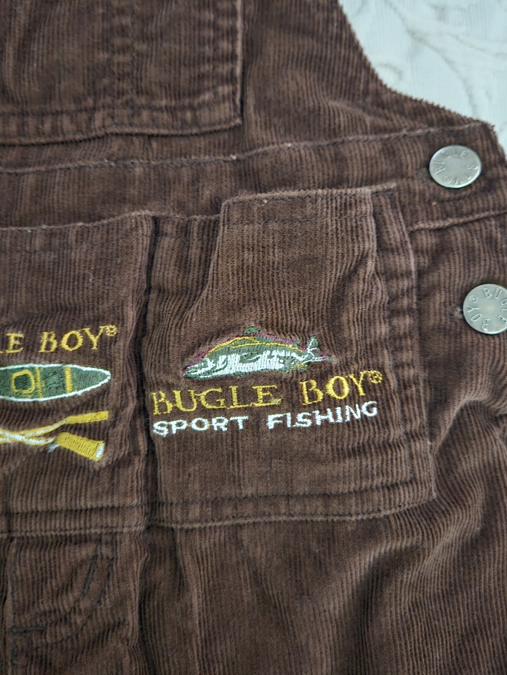 Bugle Boy Brown Corduroy Overalls - Kids - Picture 4 of 10